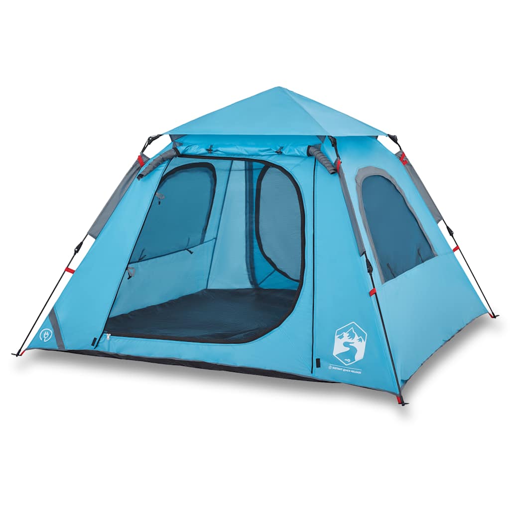 Kuppel-Campingzelt 4 Personen Grün Quick Release