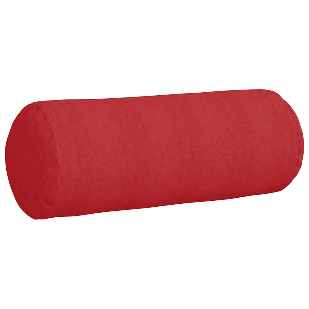 Bolsterkissen 2 Stück Hellgrau Ø 15 x 40 cm Stoff