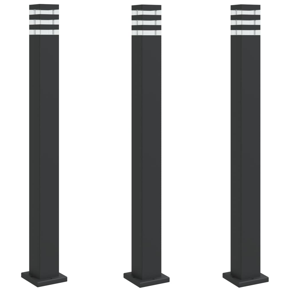 Wegeleuchte Schwarz 50 cm Aluminium