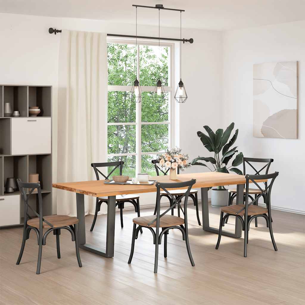 Couchtischbeine V-Form 2 Stück Schwarz 30x(30-31,3) cm Stahl