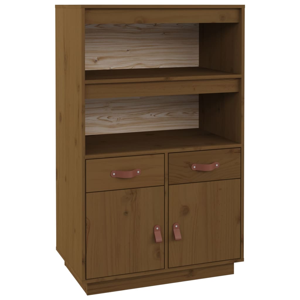 Highboard 67x40x108,5 cm Massivholz Kiefer