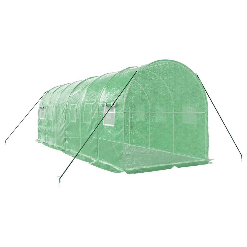 Gewächshaus mit Stahlrahmen Weiß 8 m² 4x2x2 m