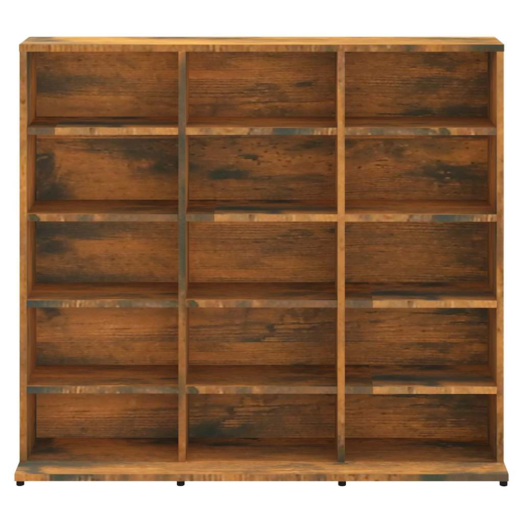CD Regal Schwarz Eichen-Optik 101 x 23 x 177,5 cm Holzwerkstoff