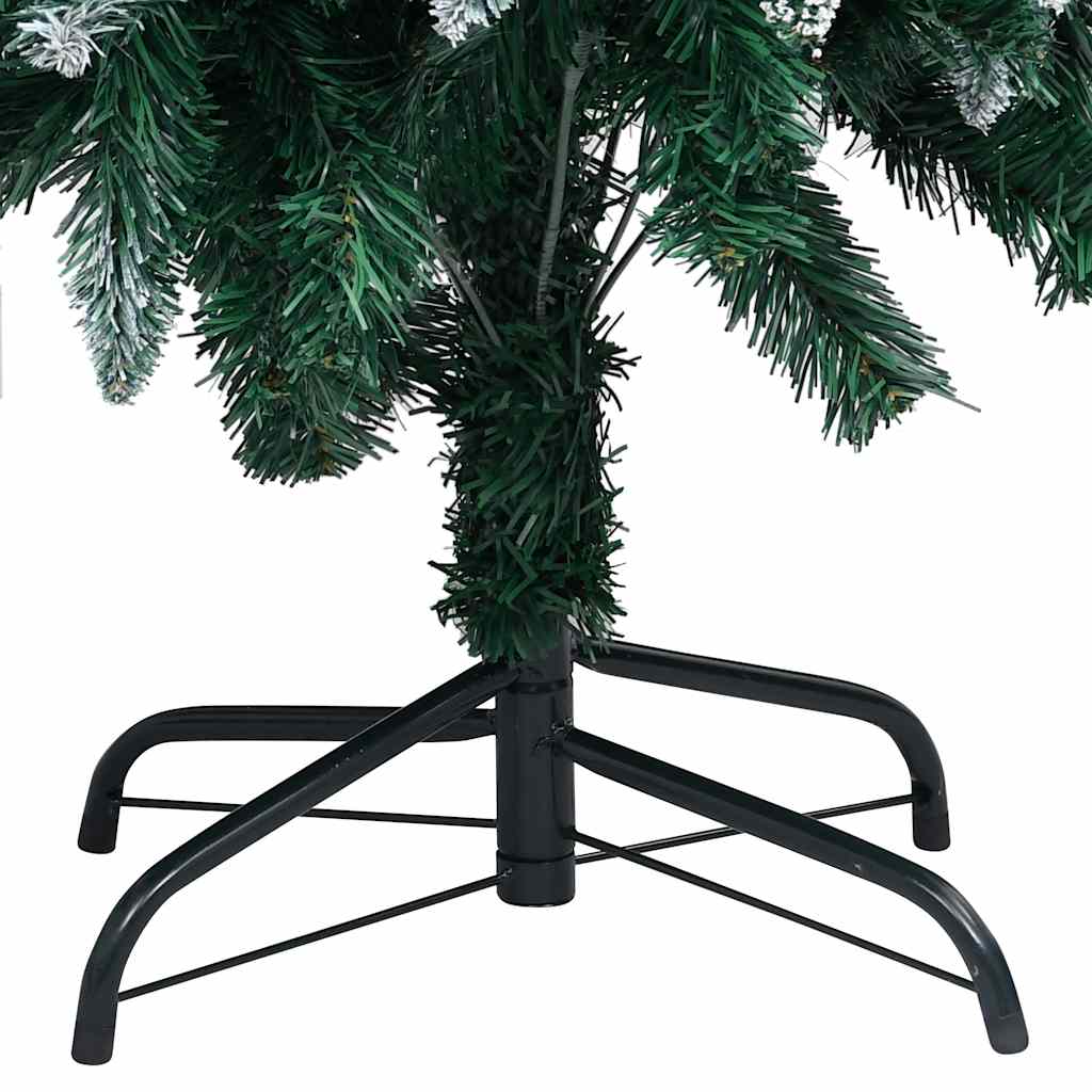 Künstlicher Weihnachtsbaum mit LEDs Kugeln Zapfen 150 cm