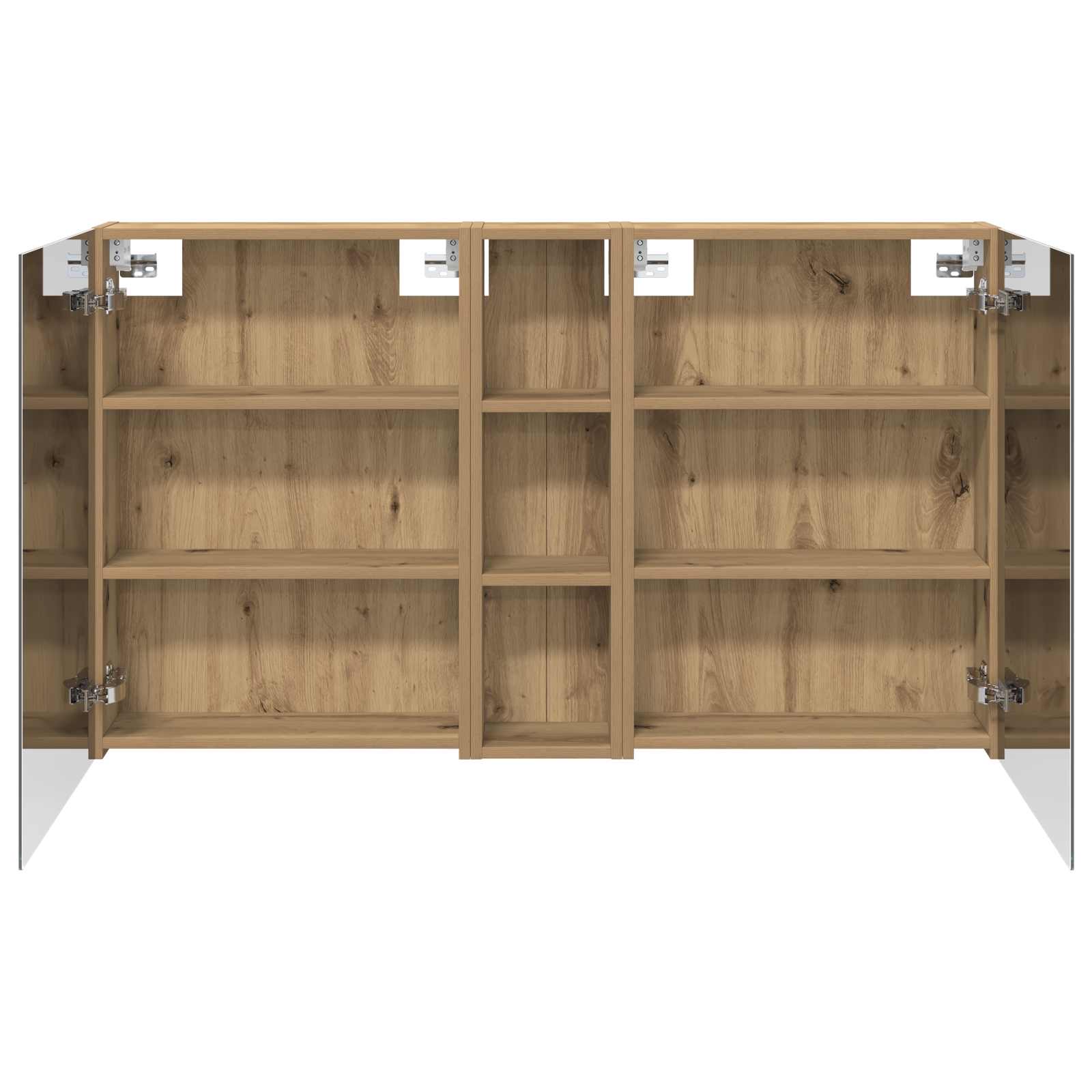 Badezimmerschrank-Set 3 pcs 80 x 10,5 x 50 cm Holzwerkstoff