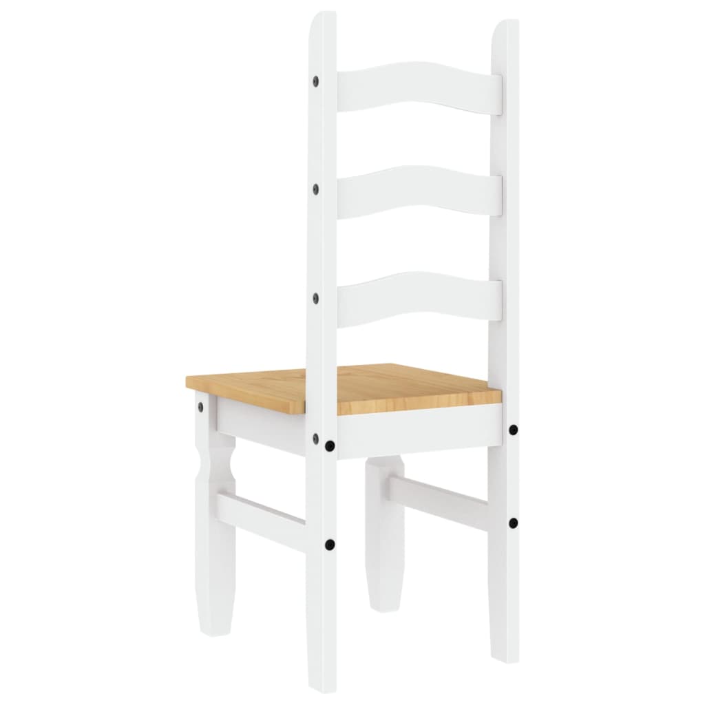 Essstühle 2 Stk. Corona Grau 42x47x107 cm Massivholz Kiefer