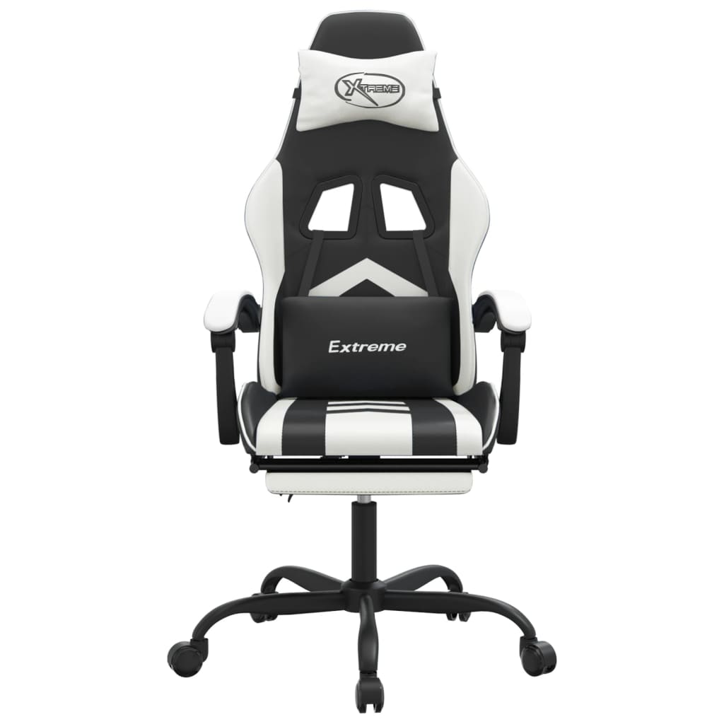 Gaming-Stuhl Drehbar Schwarz und Rot Kunstleder