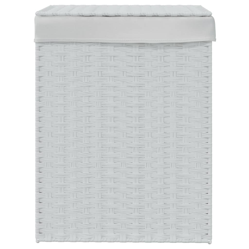 Wäschekorb mit Deckel 46x33x60 cm Poly Rattan