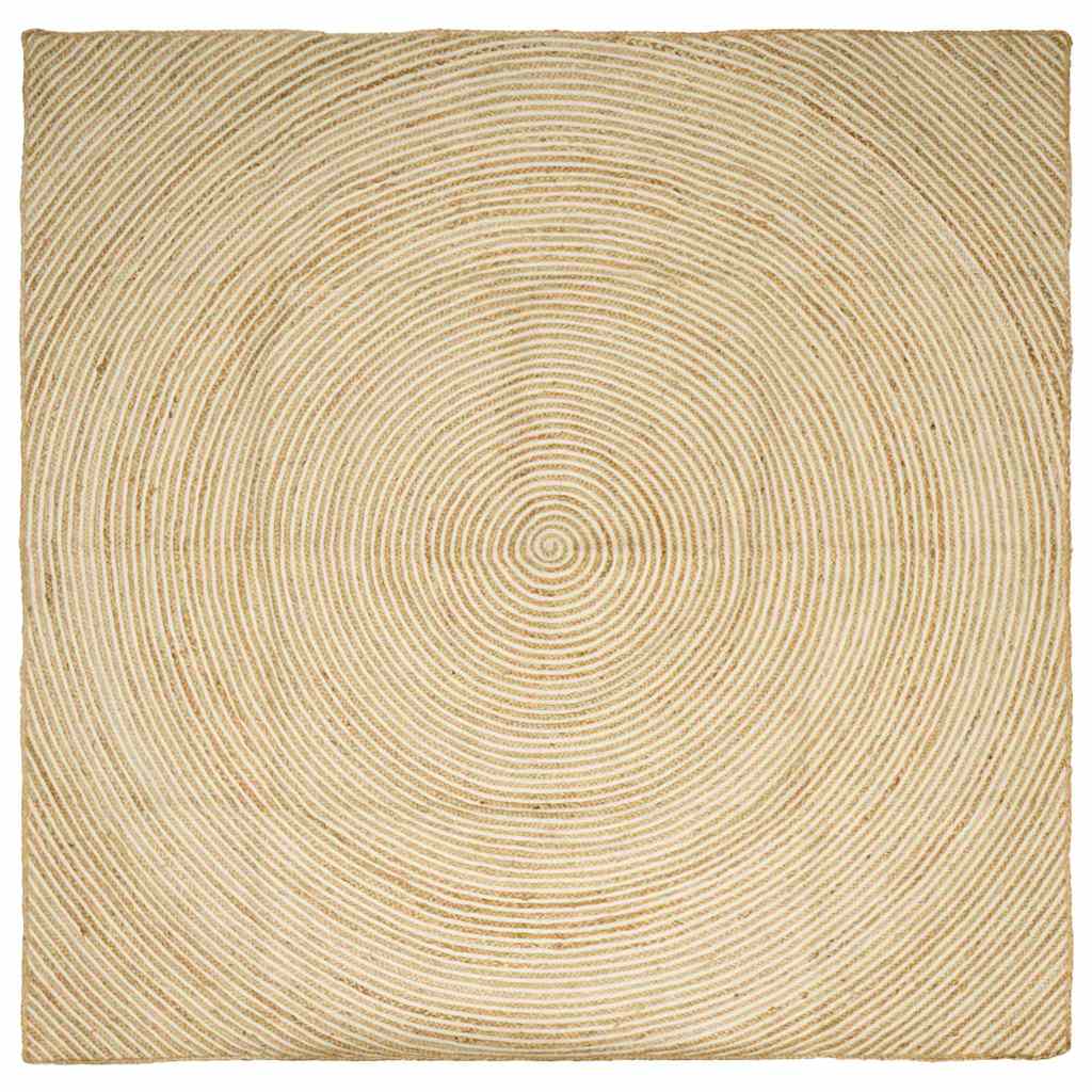 Bereichsteppiche Weiß 60 x 110 cm Jute