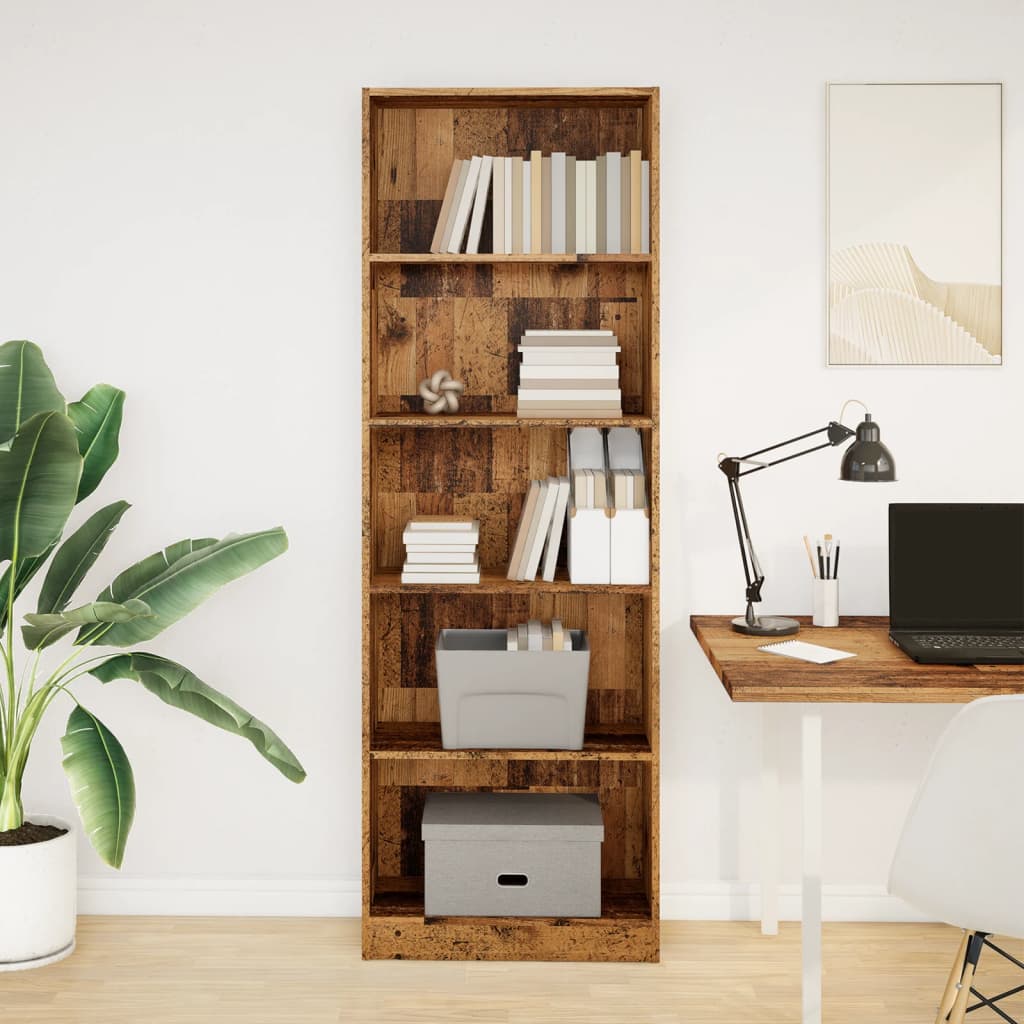 Bücherregal Weiß 40x24x75 cm Holzwerkstoff