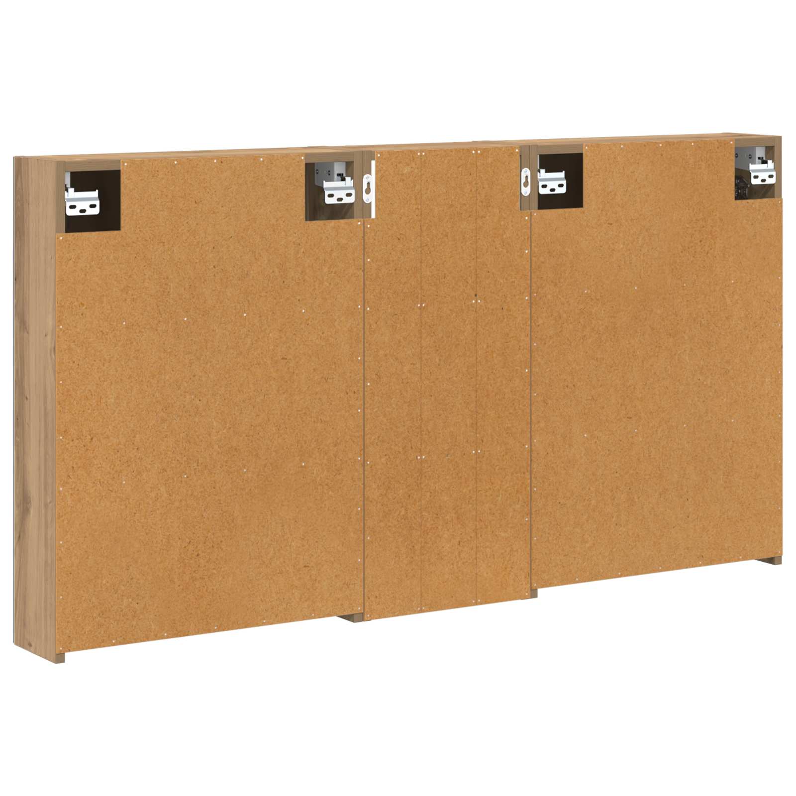 Badezimmerschrank-Set 3 pcs 80 x 10,5 x 50 cm Holzwerkstoff