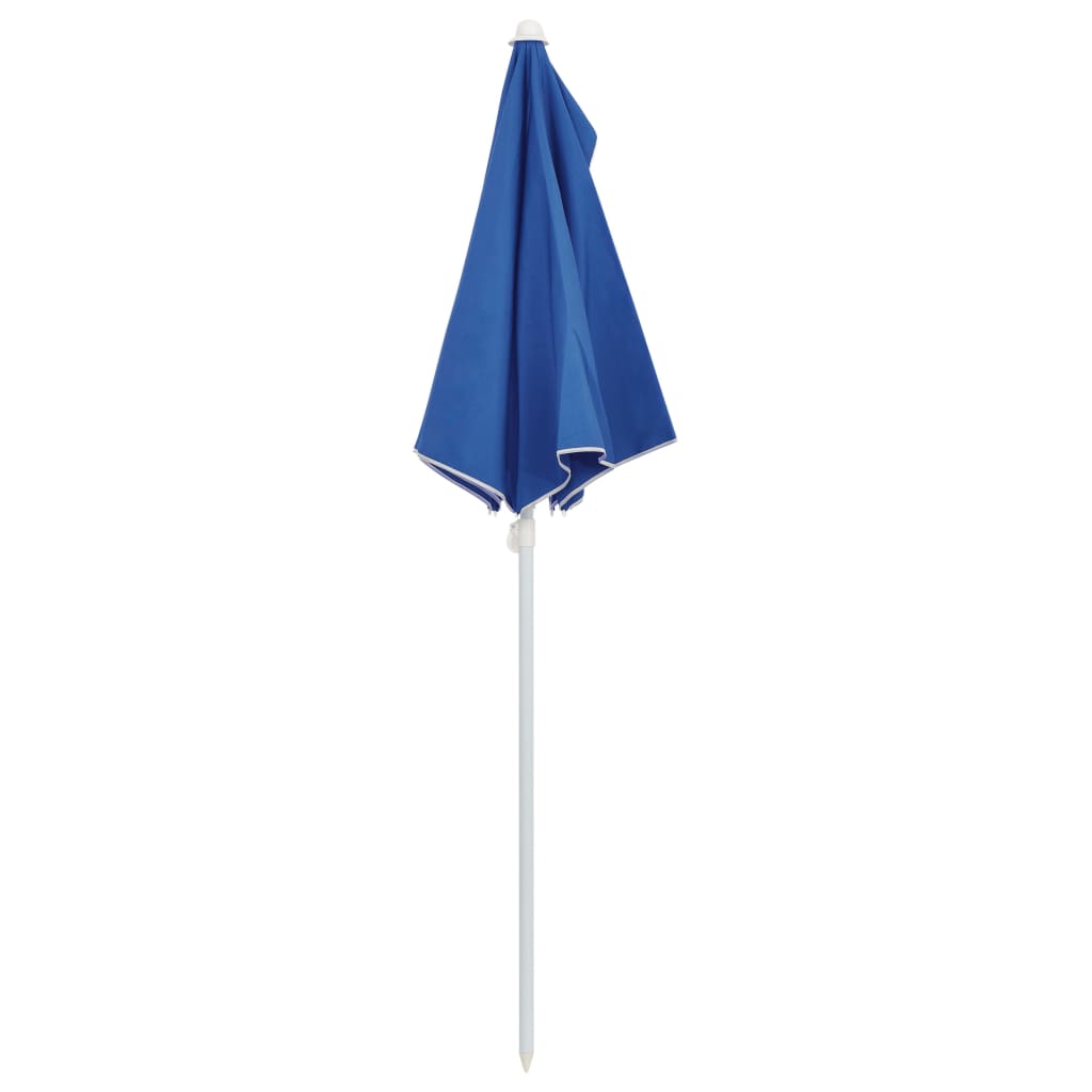 Halb-Sonnenschirm mit Mast 180x90 cm Anthrazit