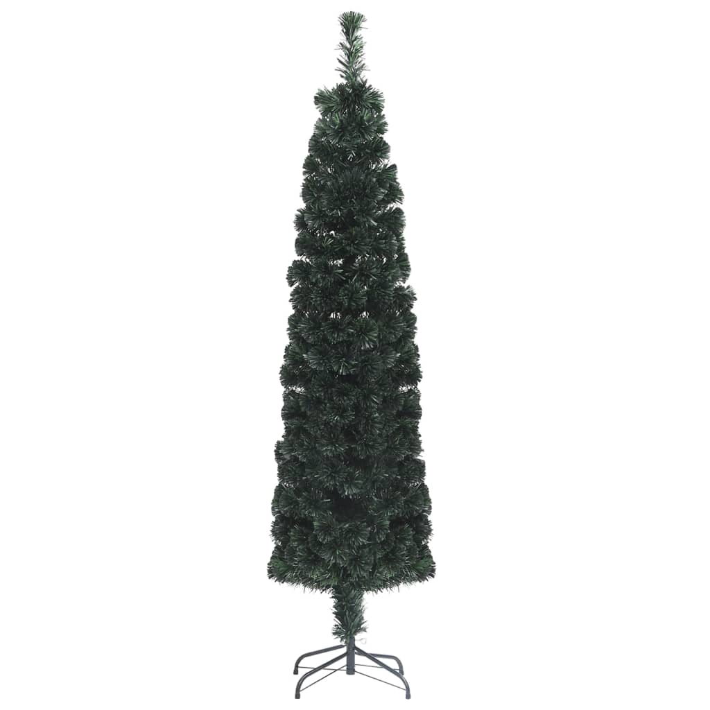 Künstlicher Weihnachtsbaum Schlank mit Ständer 120 cm Glasfaser