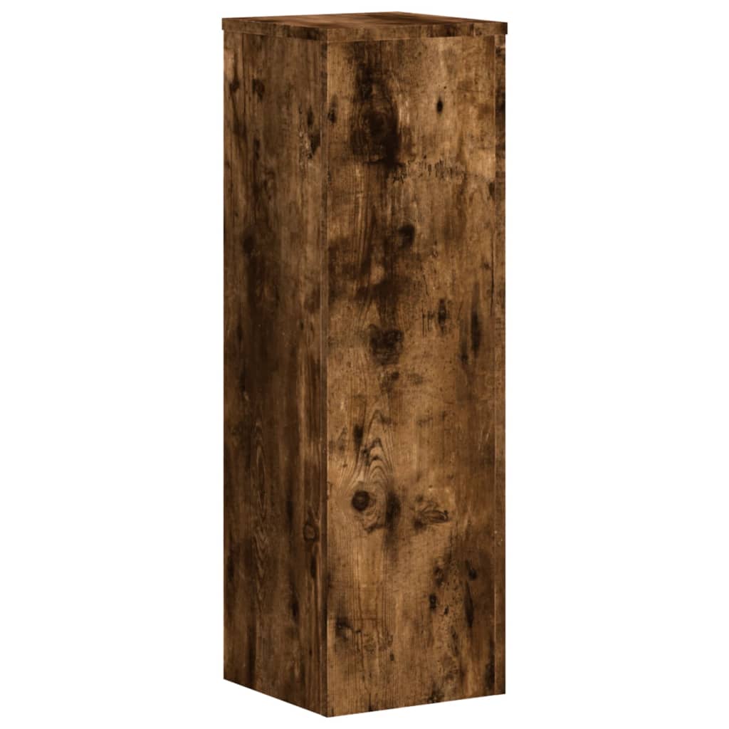 Pflanzenständer 2 Stk. Weiß 33x33x100 cm Holzwerkstoff