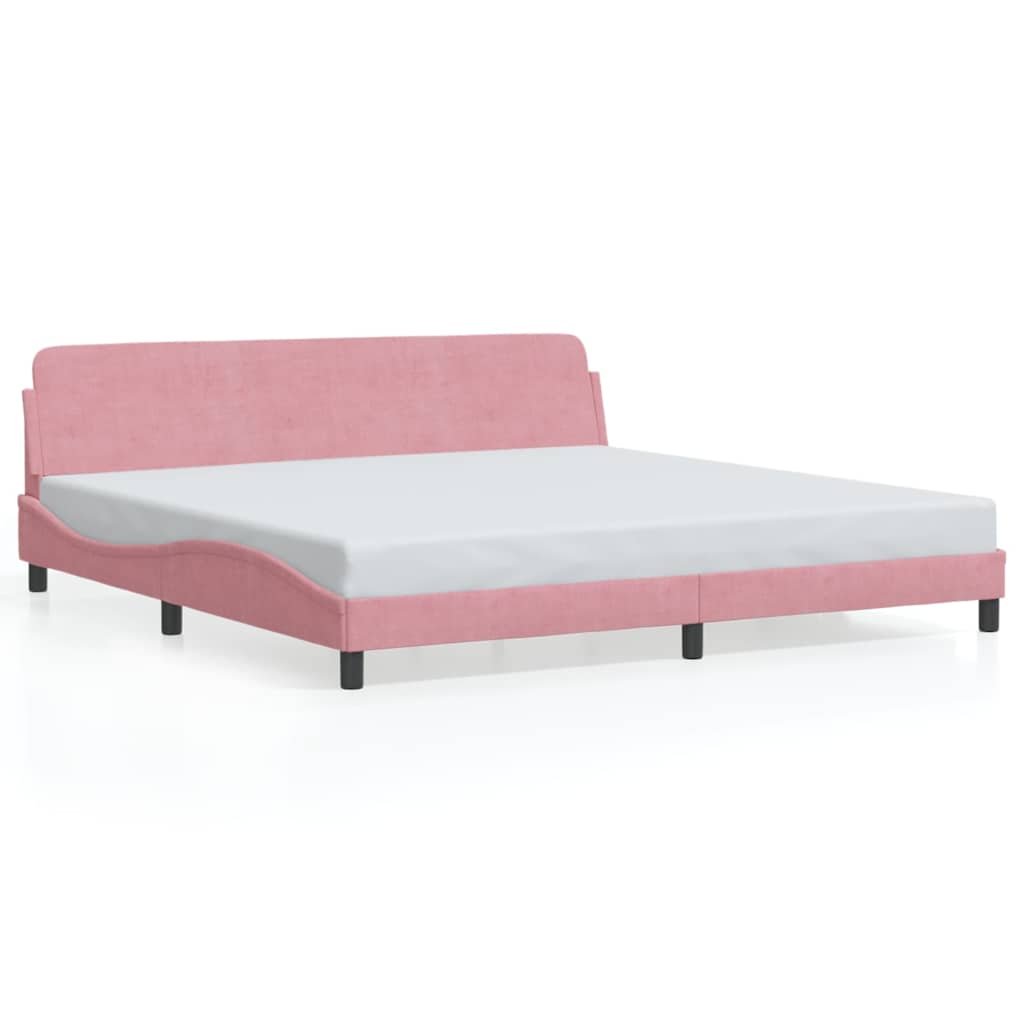 Bettgestell "Dover" Hellgrau 80x200 cm Samt