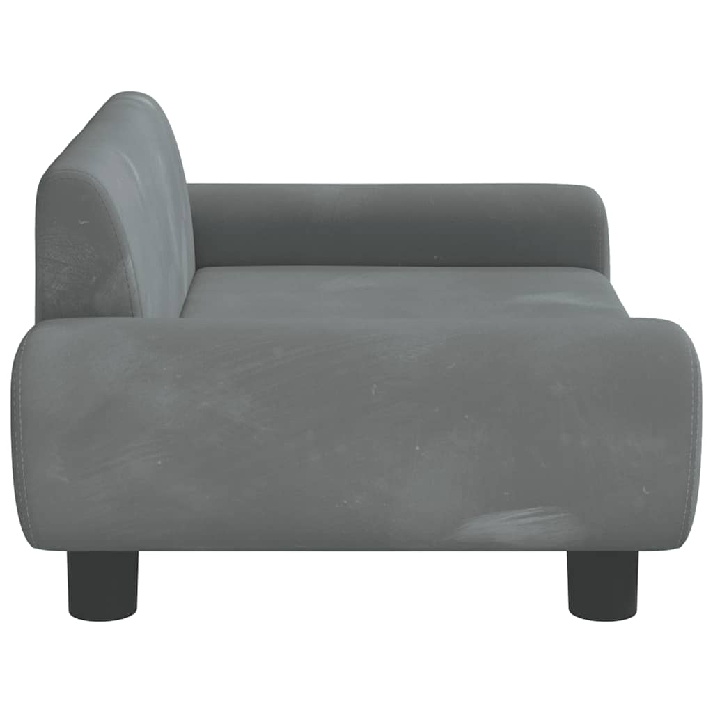 Hundebett Blau 100x54x33 cm Samt