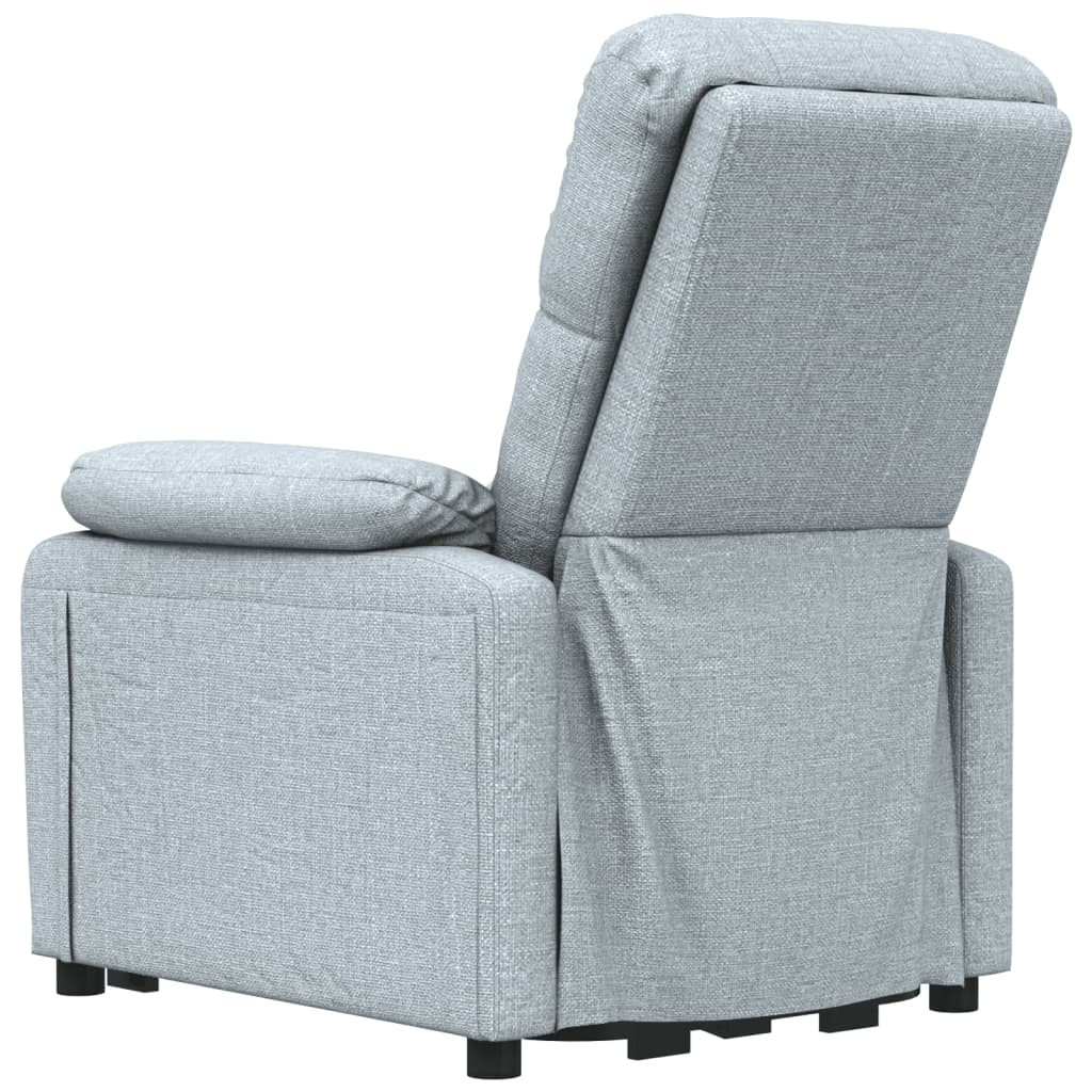 Massagesessel Elektrisch Dunkelgrau Stoff
