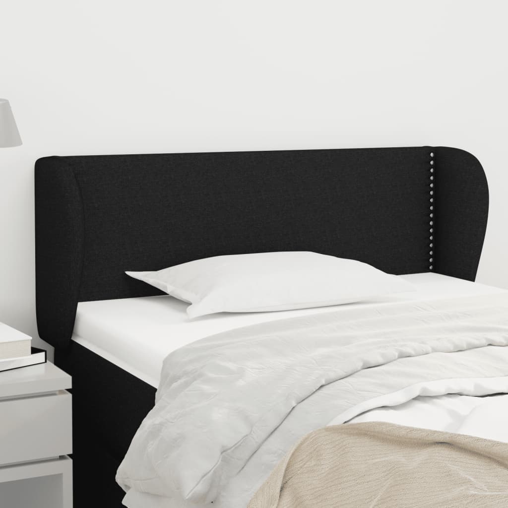 Kopfteil mit Ohren Dunkelgrau 83x23x78/88 cm Stoff