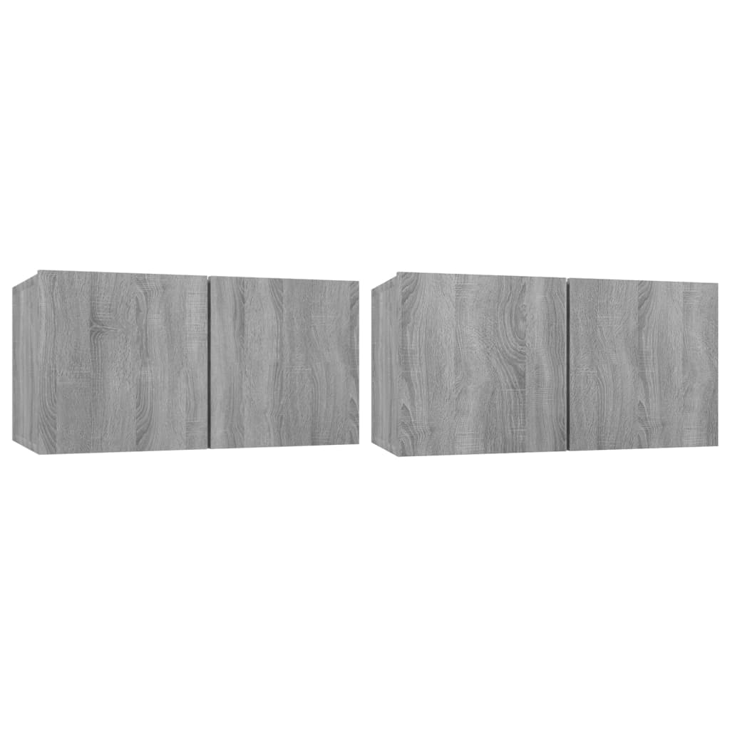 4-tlg. TV-Schrank-Set Weiß Holzwerkstoff