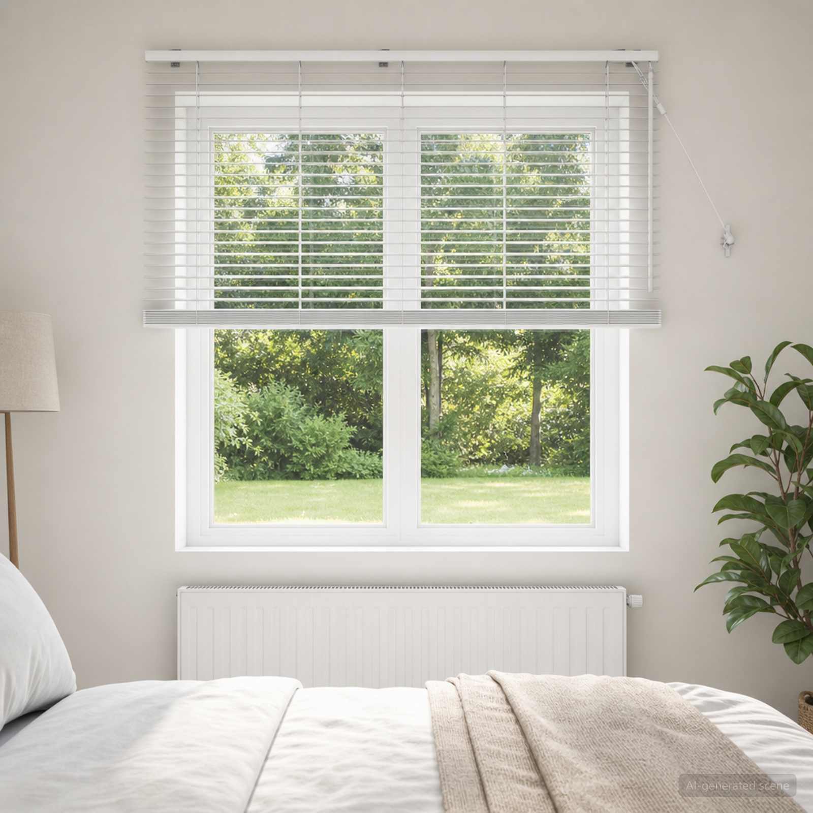 Jalousie Eichenoptik 40 x 130 cm 35 mm Massives Paulownia-Holz