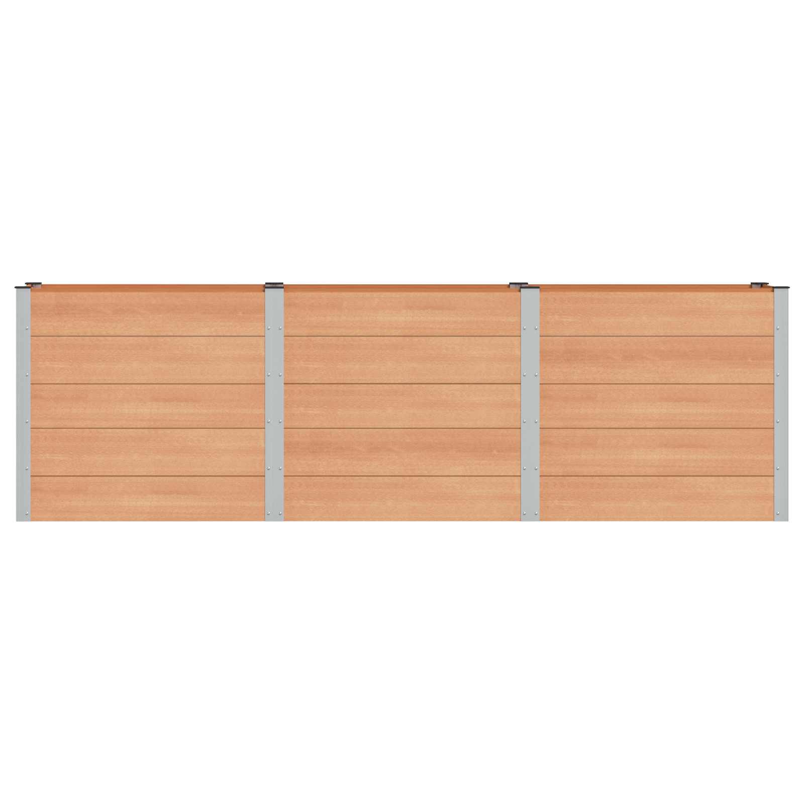 Garten-Hochbeet 200x50x54 cm WPC Grau