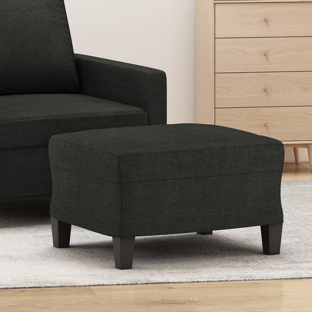 Fußhocker Hellgrau 60x50x41 cm Stoff