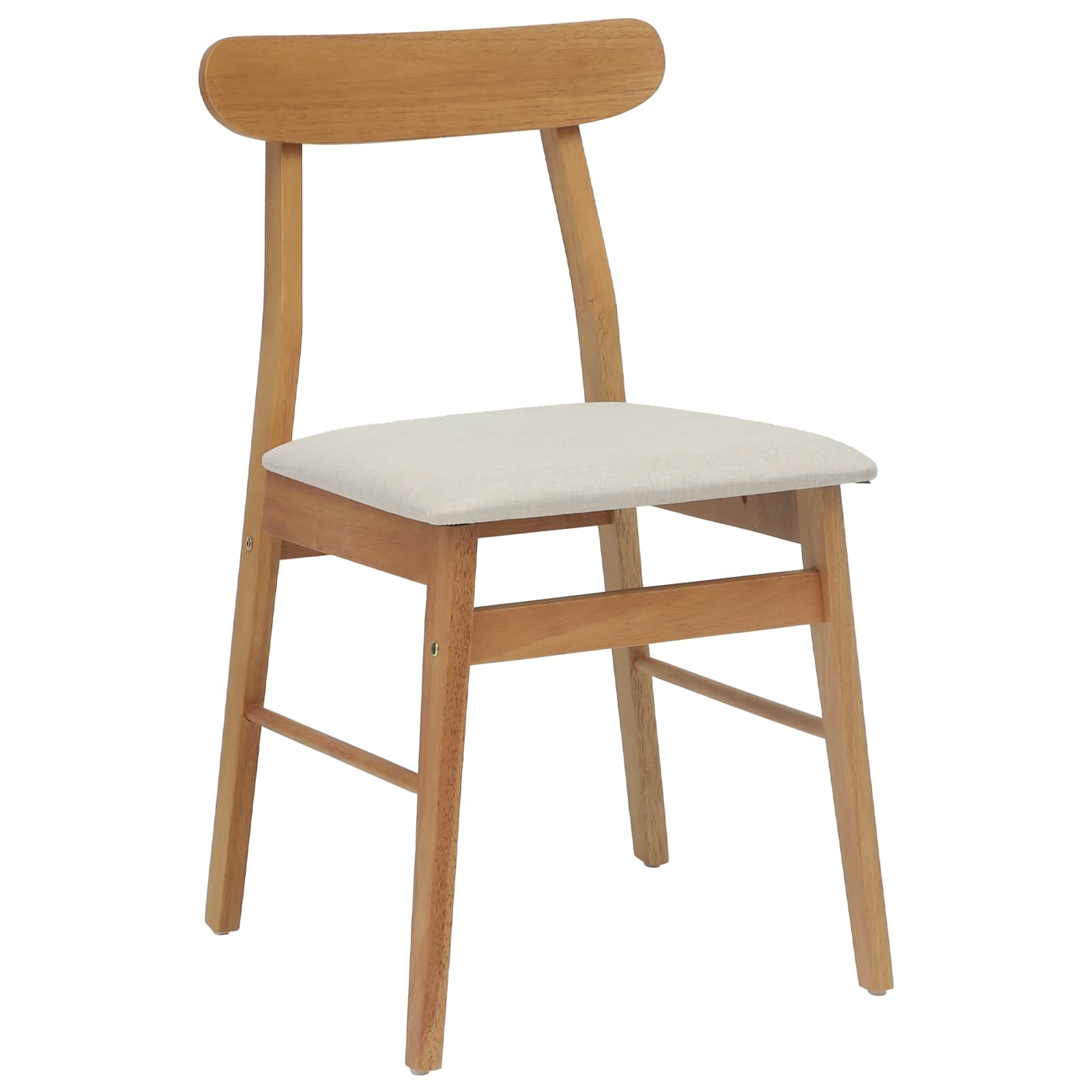 Esszimmerstuhl 2 pcs Dunkelbraun, Hell Massives Gummiholz