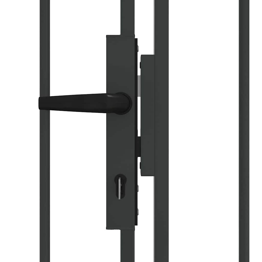 Zauntor ASSEN Doppeltür mit Bogenabschluss Stahl 300 x 125 cm