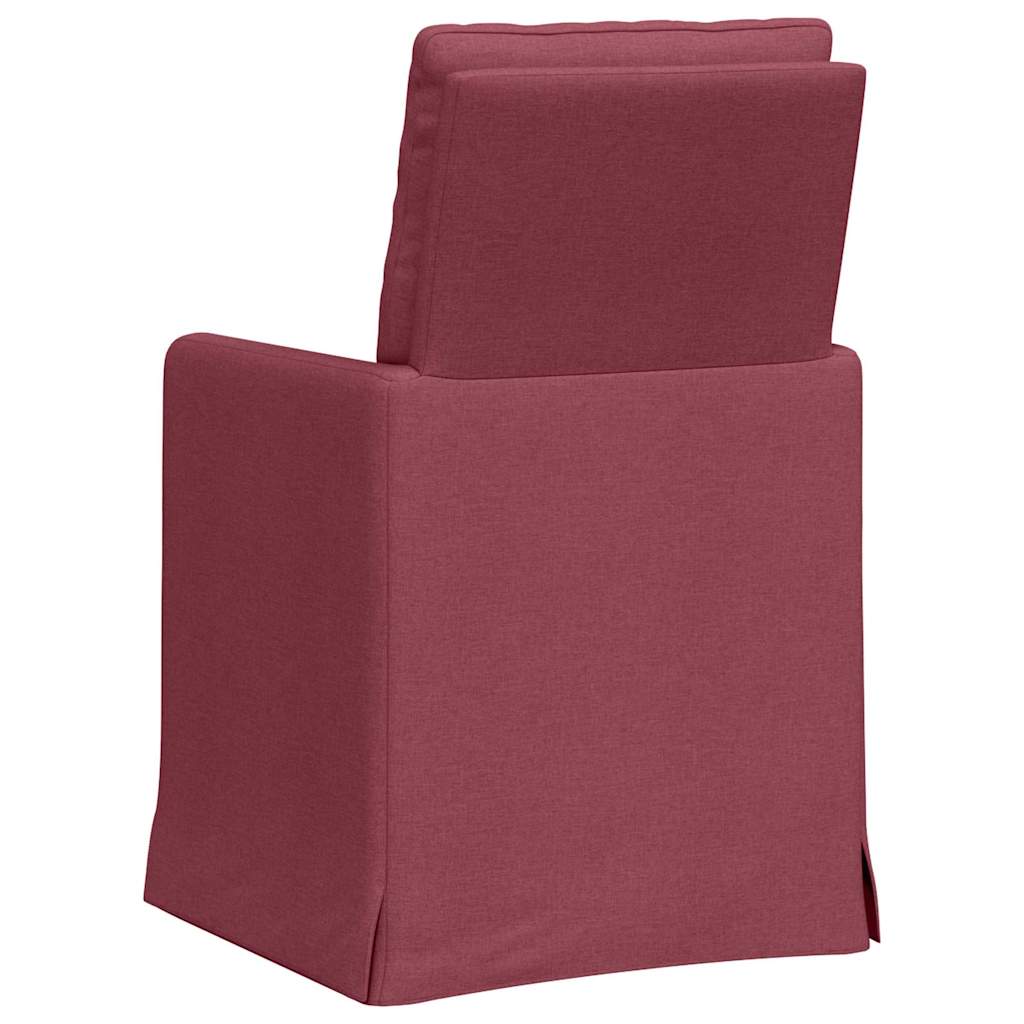 Esszimmerstühle 2 pcs Hellgrau 57 x 67 x 98 cm Stoff