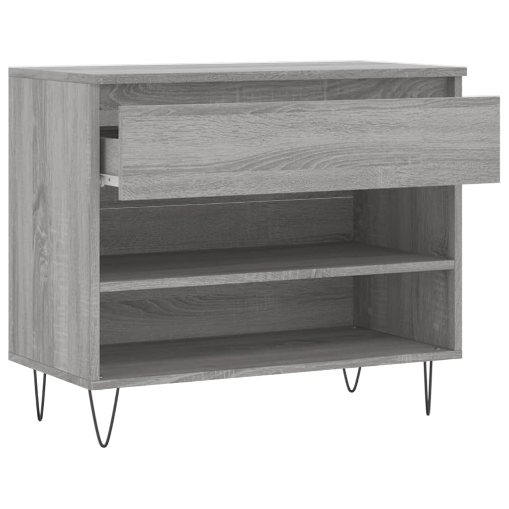 Schuhregal Räuchereiche 70x36x60 cm Holzwerkstoff
