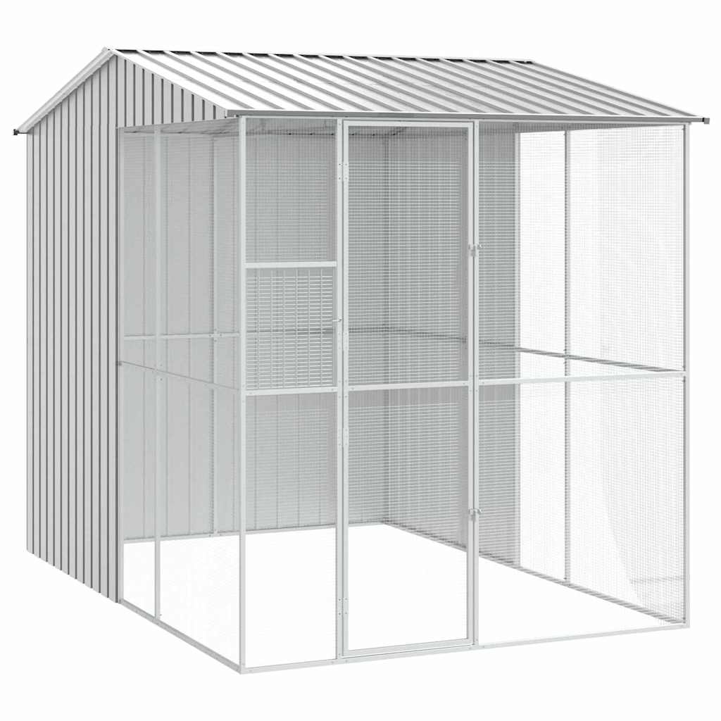 Vogelkäfig Anthrazit 215 x 110 x 247 cm Verzinkter Stahl