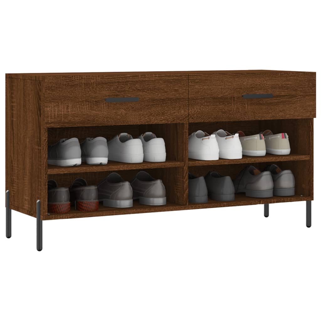 Schuhbank Weiß 102x35x55 cm Holzwerkstoff