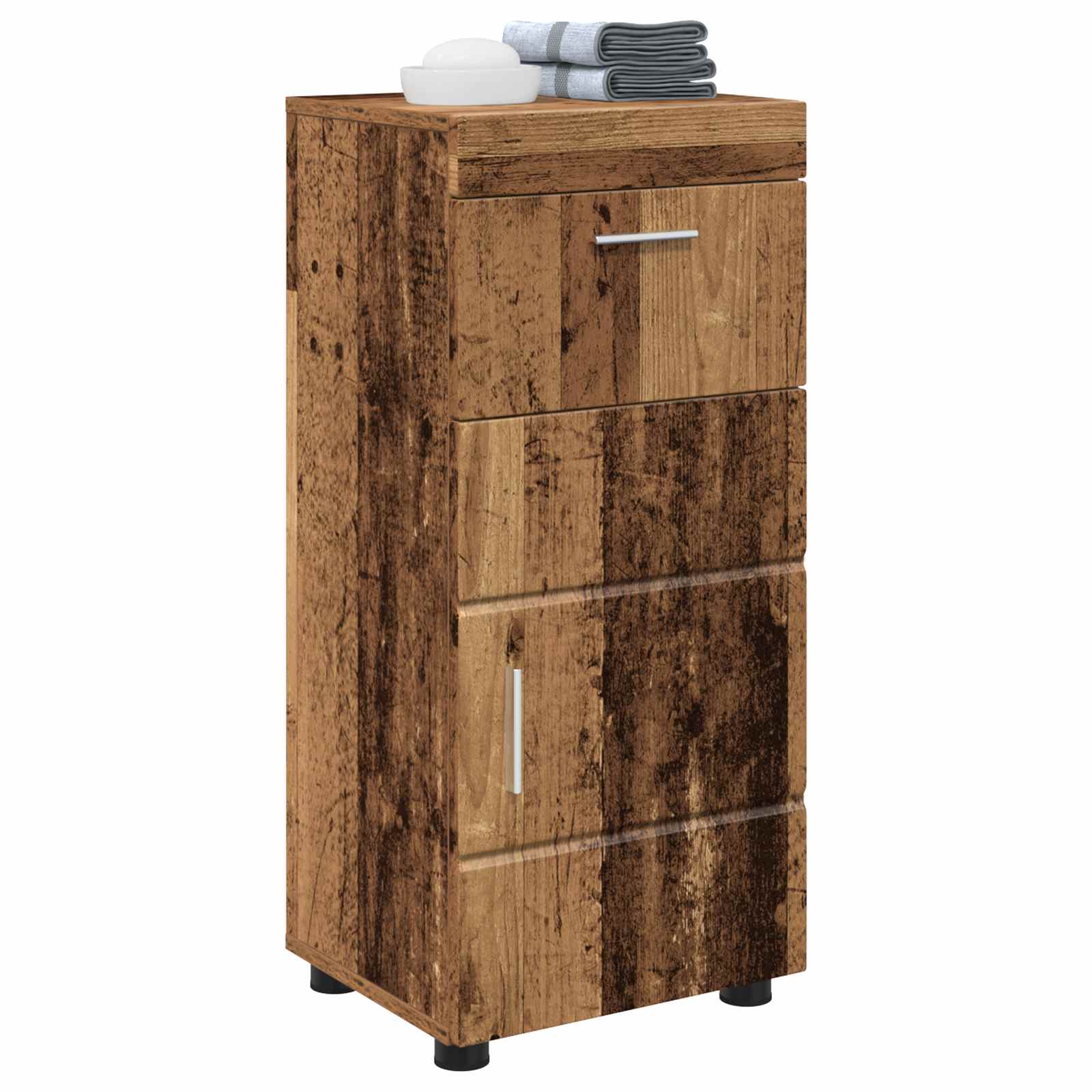 Badezimmermöbel-Set TULUM 2 pcs Weiß 60 x 34 x 63 cm