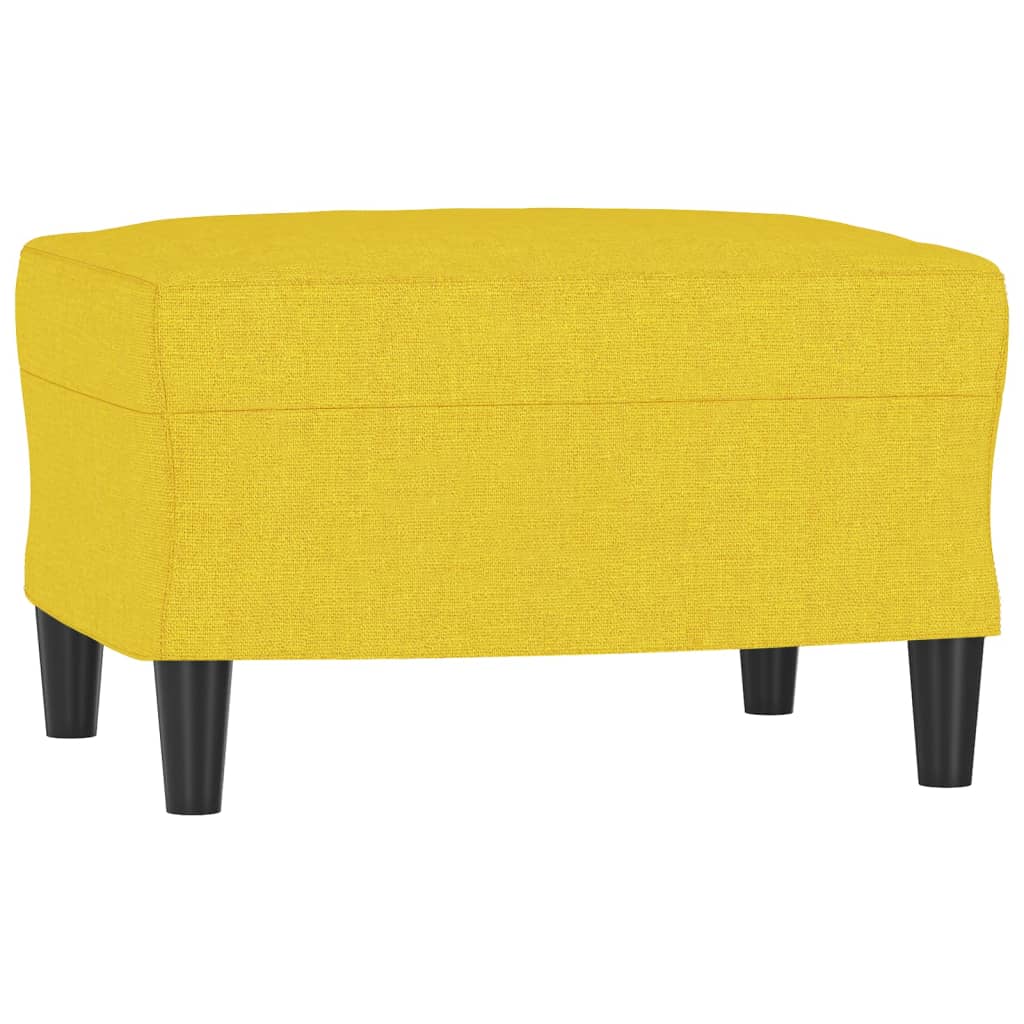 Fußhocker Hellgrau 60x50x41 cm Stoff