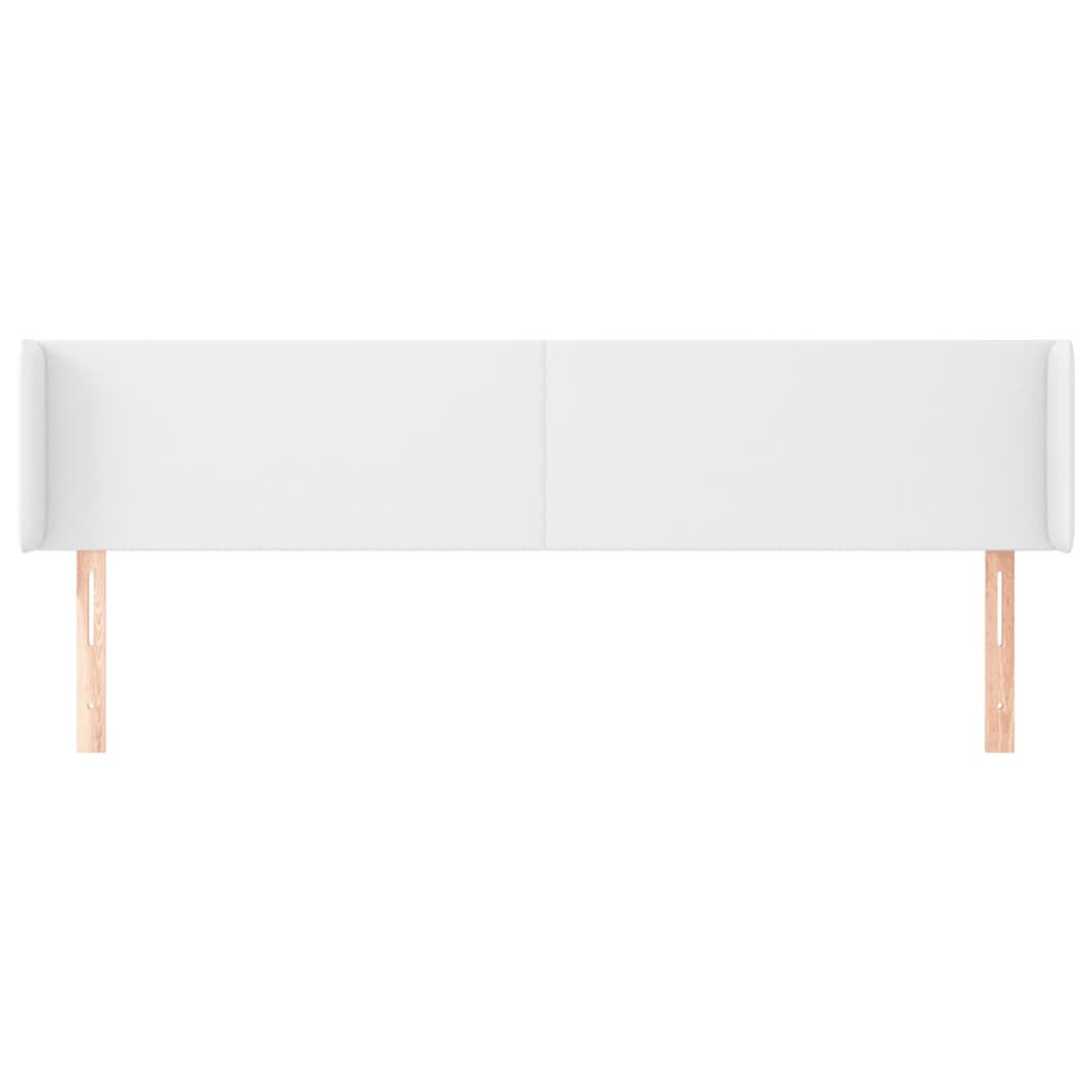 Kopfteil mit Ohren Creme 83x16x78/88 cm Kunstleder