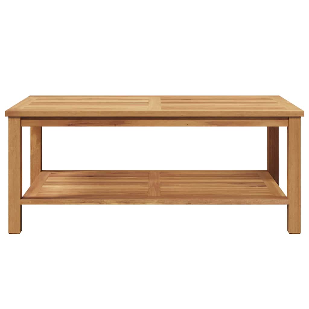 Couchtisch mit Speicher Braun 45 x 45 x 45 cm Massivholz Teak