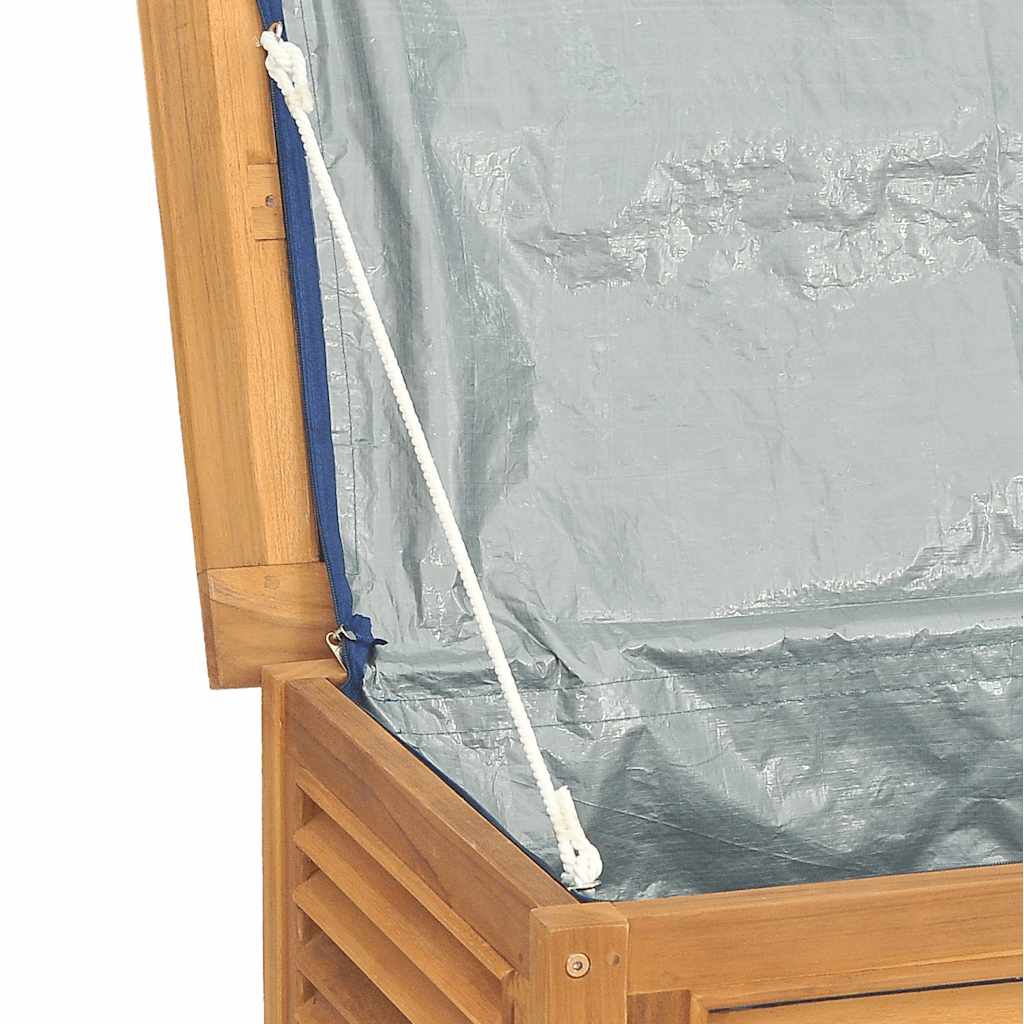 Gartenbox mit Beutel 60x50x58 cm Massivholz Teak