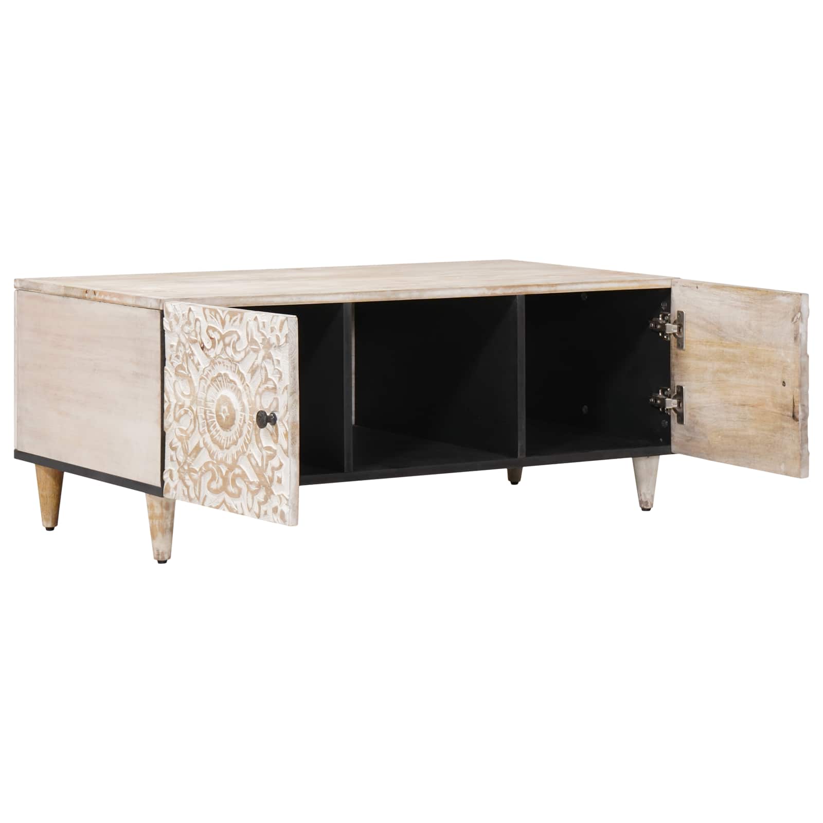 Couchtisch Braun 100 x 54 x 40 cm Massivholz Mango