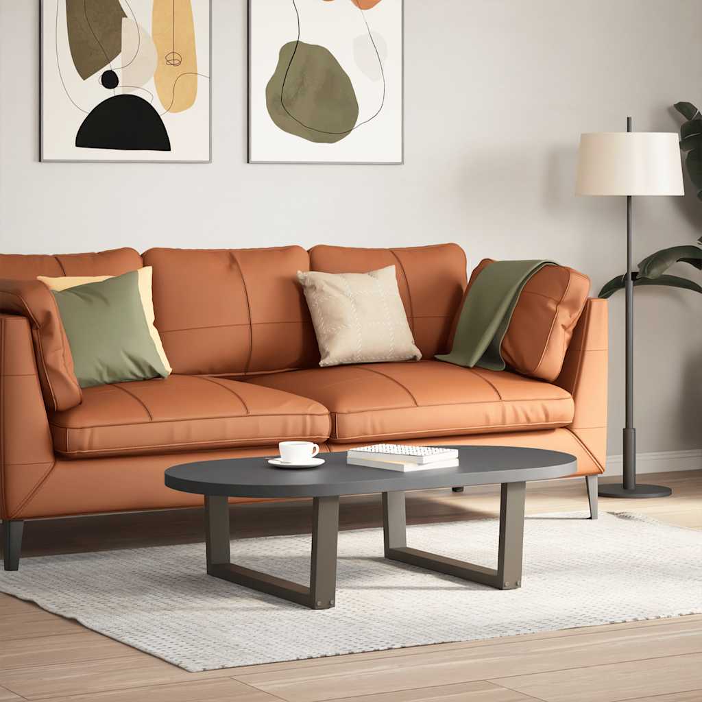 Couchtischbeine V-Form 2 Stück Schwarz 30x(30-31,3) cm Stahl