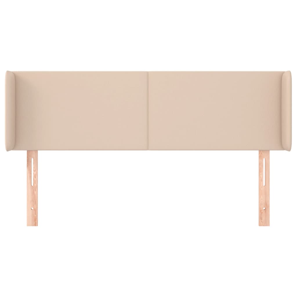 Kopfteil mit Ohren Creme 83x16x78/88 cm Kunstleder