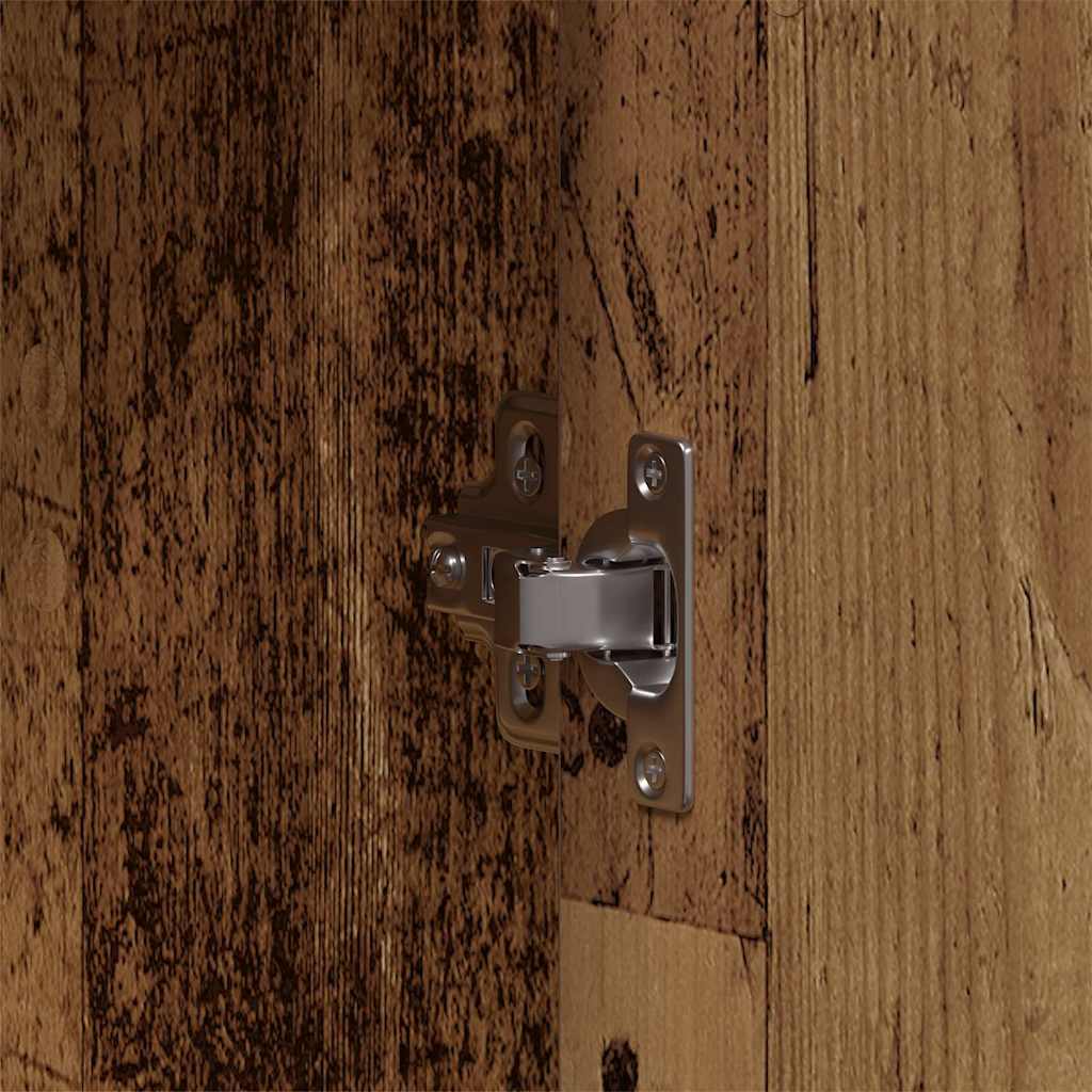 Kleiderschrank mit Regal Schwarz Eichen-Optik 55 x 25 x 189 cm