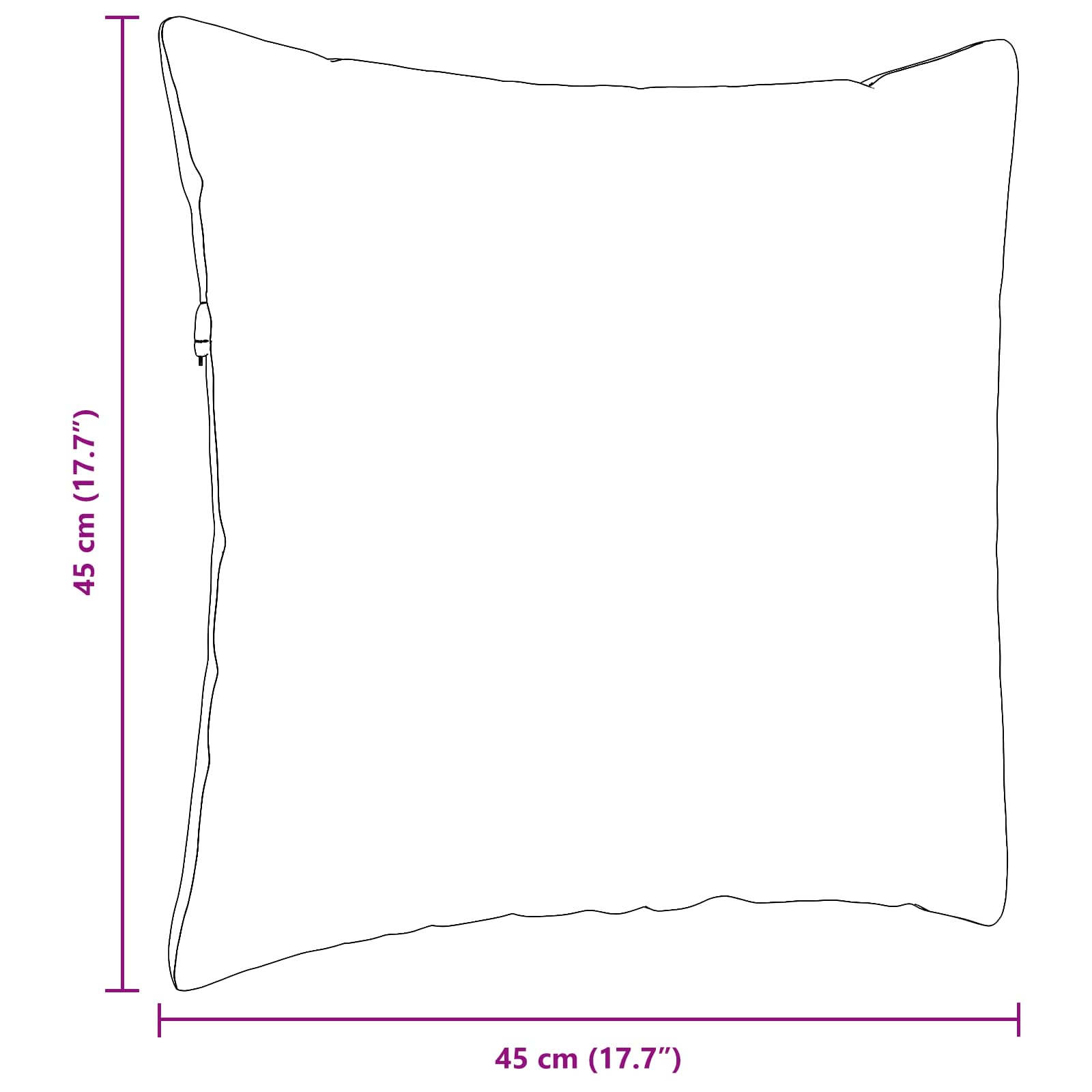Sofakissen 2 pcs Hellgrau 50 x 30 cm Stoff