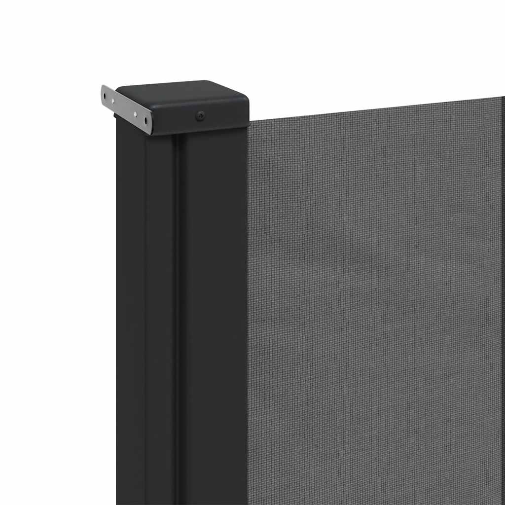Seitenmarkise Ausziehbar Schwarz 100x300 cm