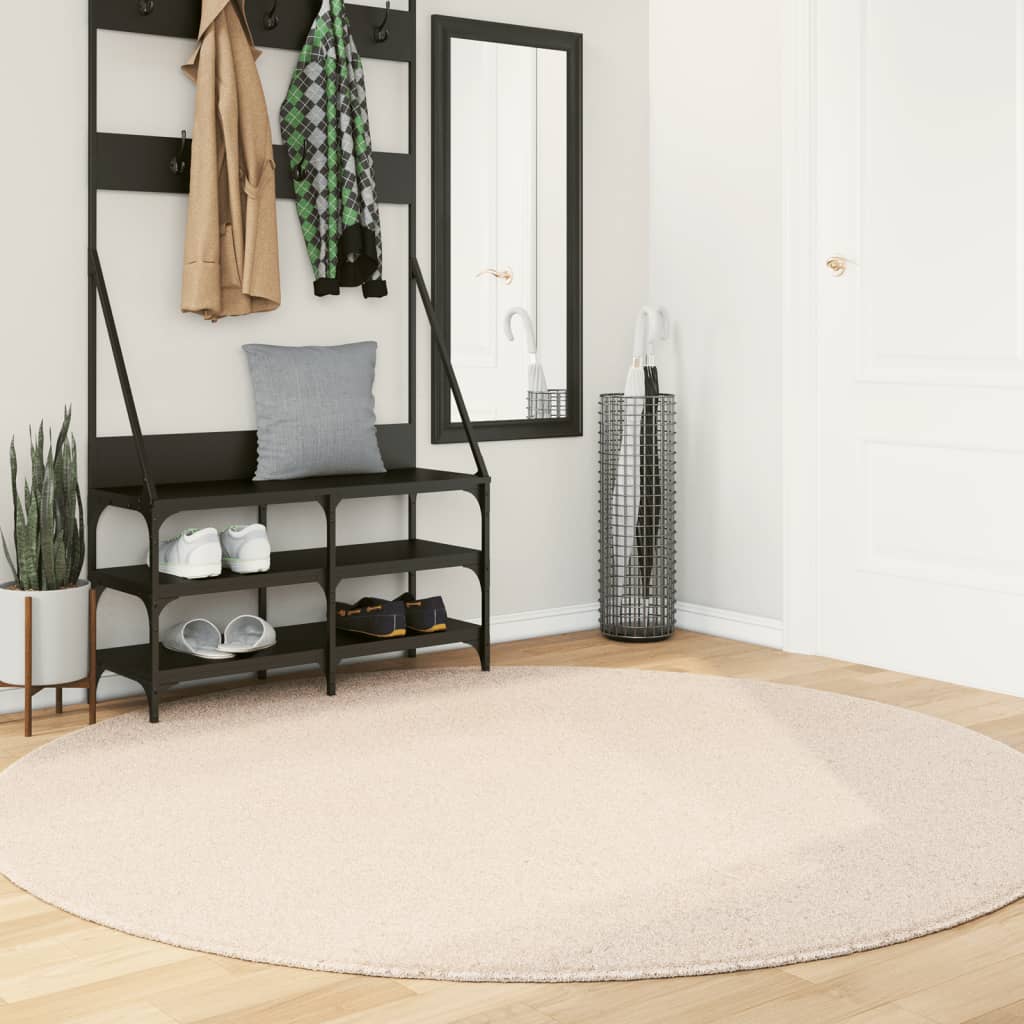 Teppich HUARTE Kurzflor Weich und Waschbar Anthrazit 60x110 cm