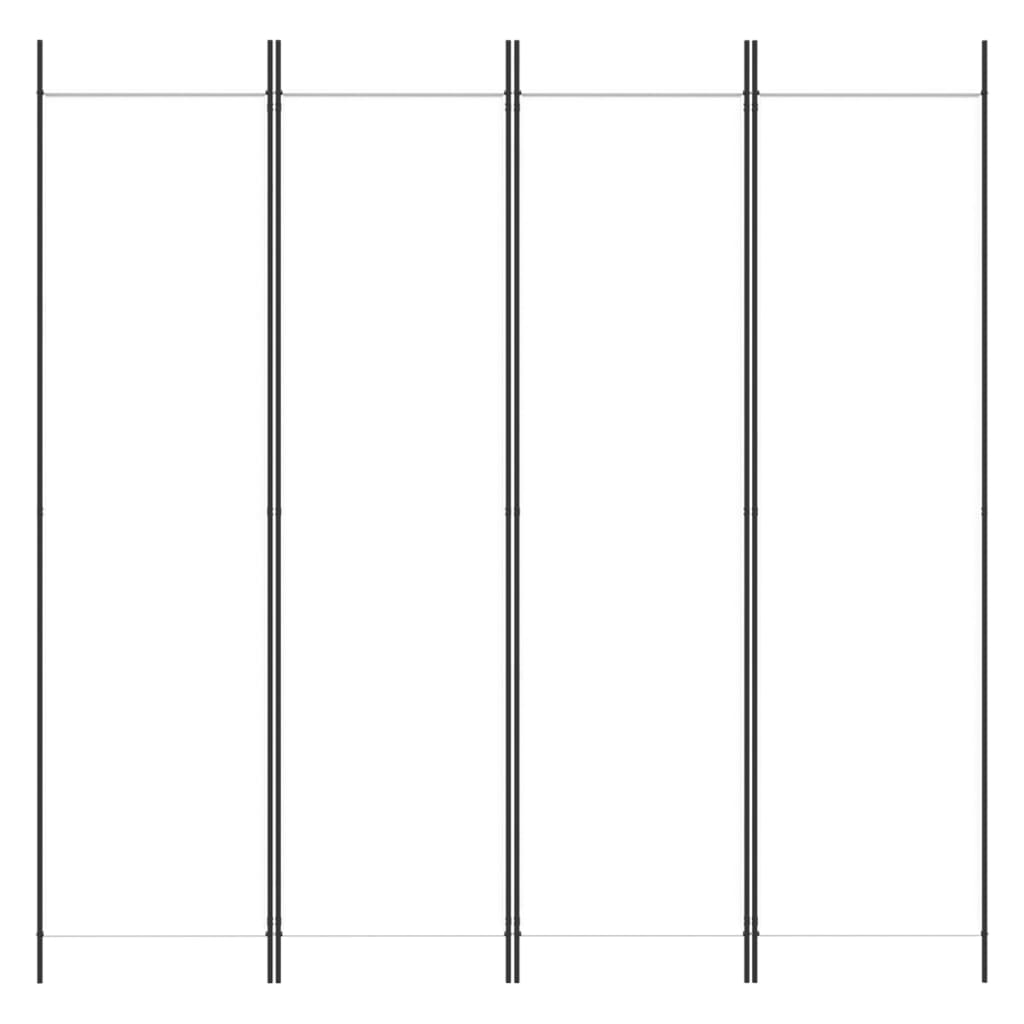 3-tlg. Paravent Schwarz 150x200 cm Stoff