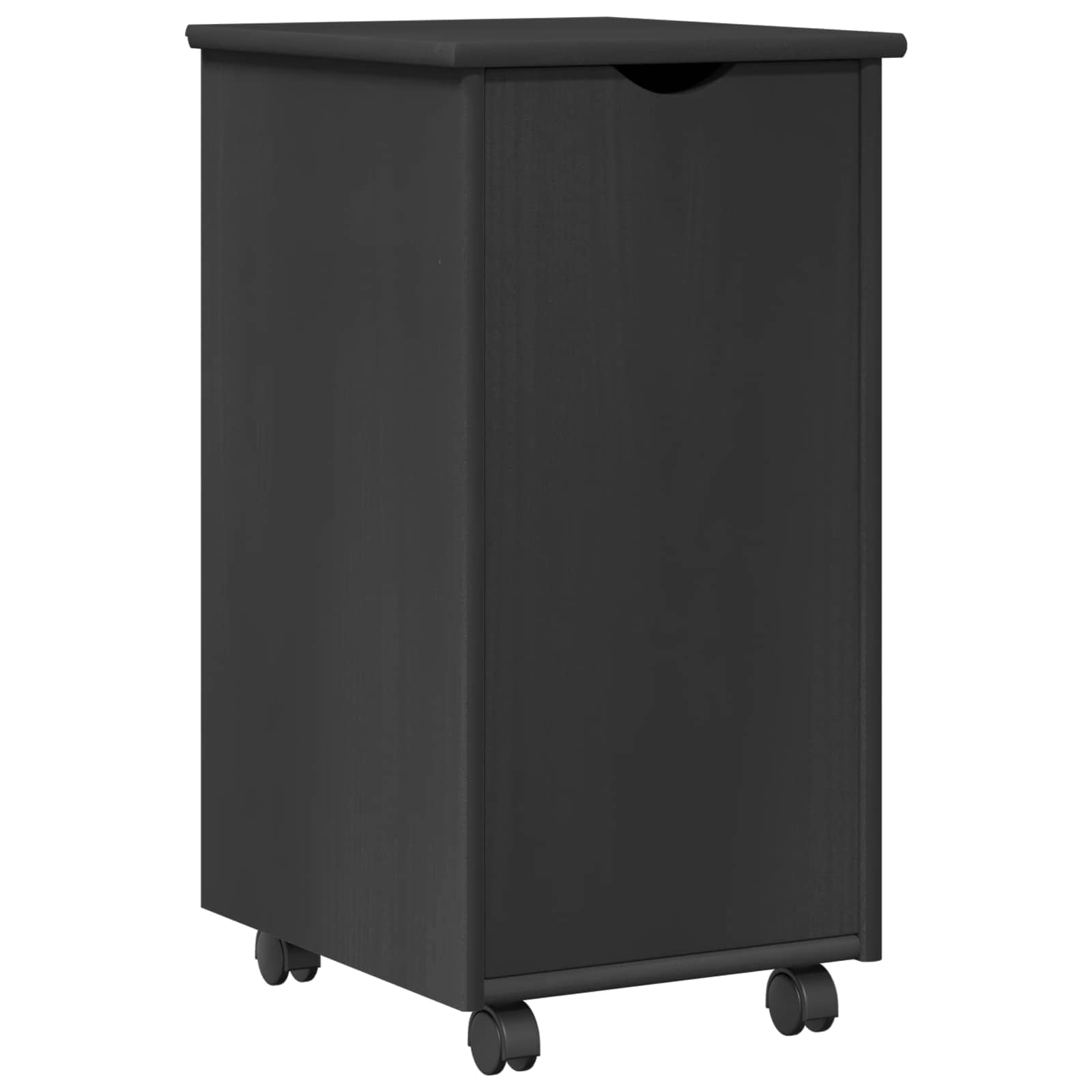Rollschrank Honigbraun 34 x 39 x 65,5 cm Massivholz Kiefer