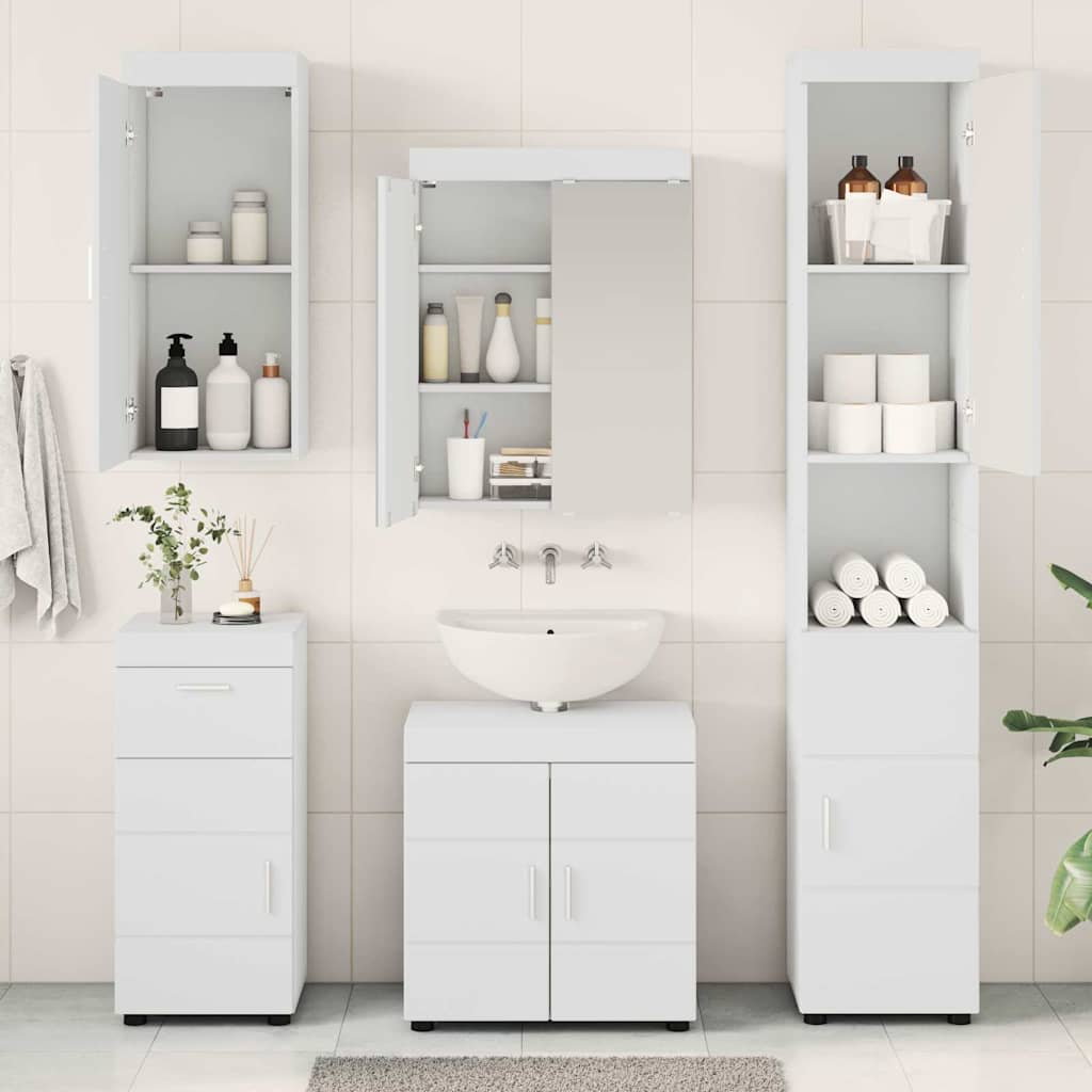 Badezimmermöbel-Set TULUM 2 pcs Weiß 60 x 34 x 63 cm
