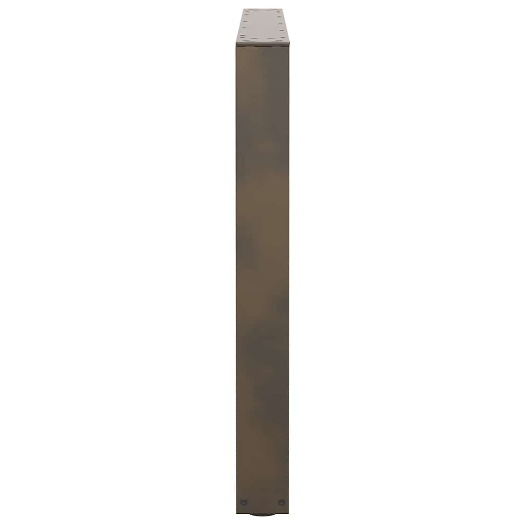 Couchtischbeine V-Form 2 Stück Schwarz 30x(30-31,3) cm Stahl