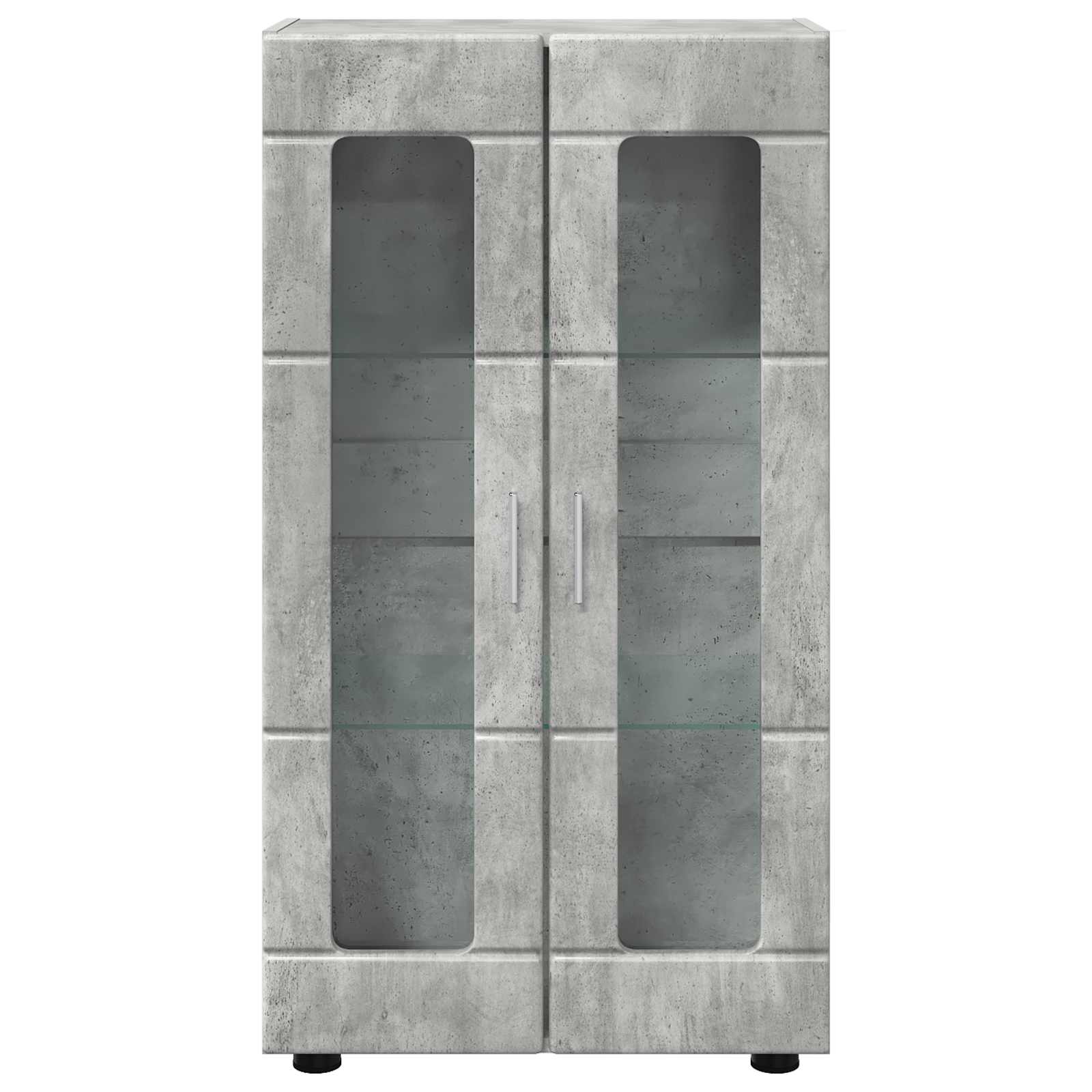 Highboard mit Regal FLORIN Weiß 60 x 35 x 182 cm Holzwerkstoff