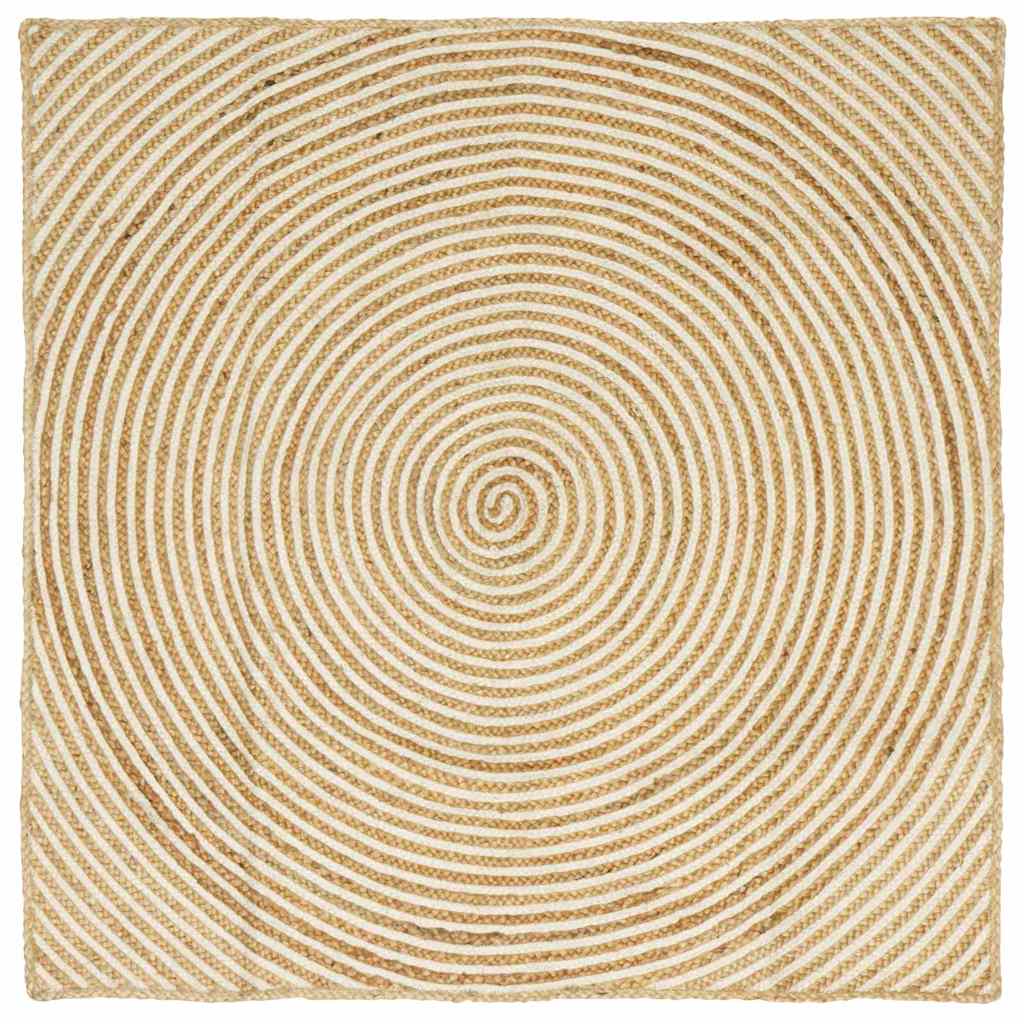 Bereichsteppiche Weiß 60 x 110 cm Jute